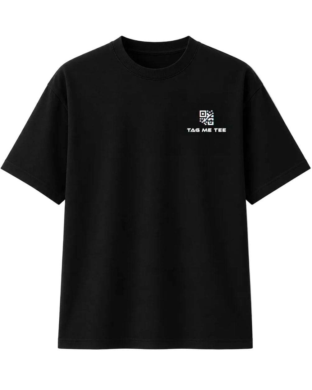 TAG ME TEE - Vanta Black QR Code T-Shirt
